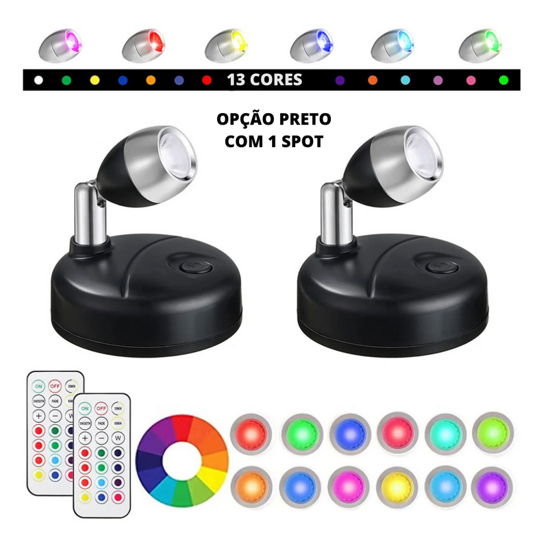 Spot Flexível Led com Controle Remoto Sem Fio