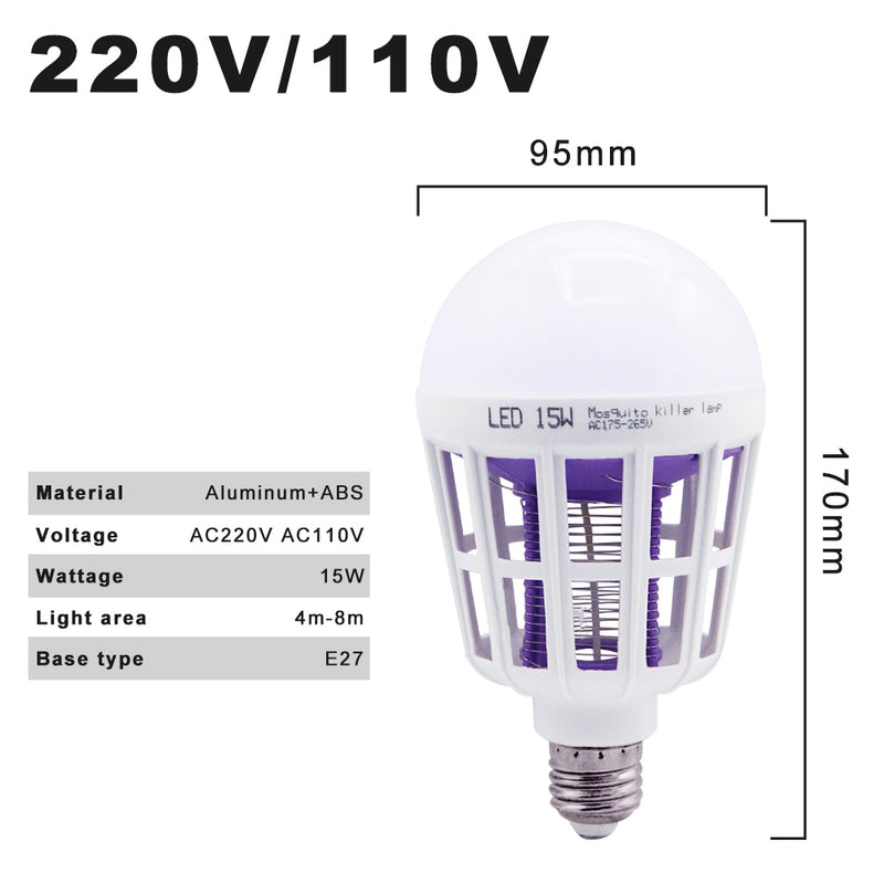 Lâmpada Led Repelente 15W - 110V/220V